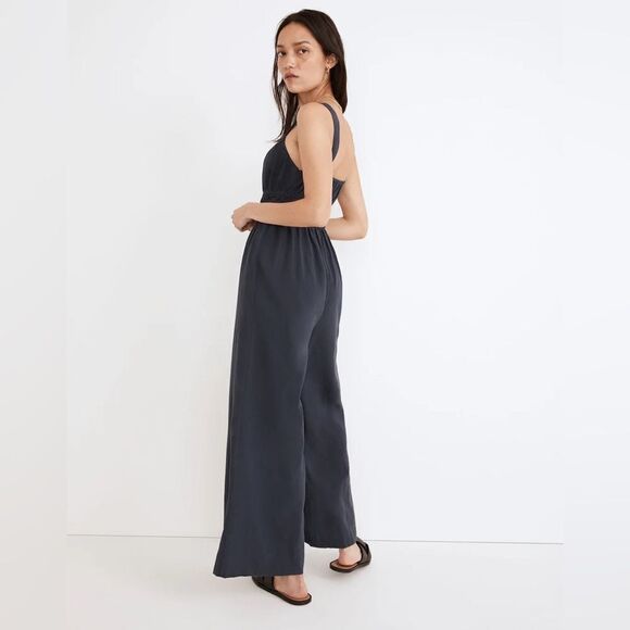 Madewell Linen Blend Sophie Tank Wide Leg Jumpsuit - Picture 4 of 11